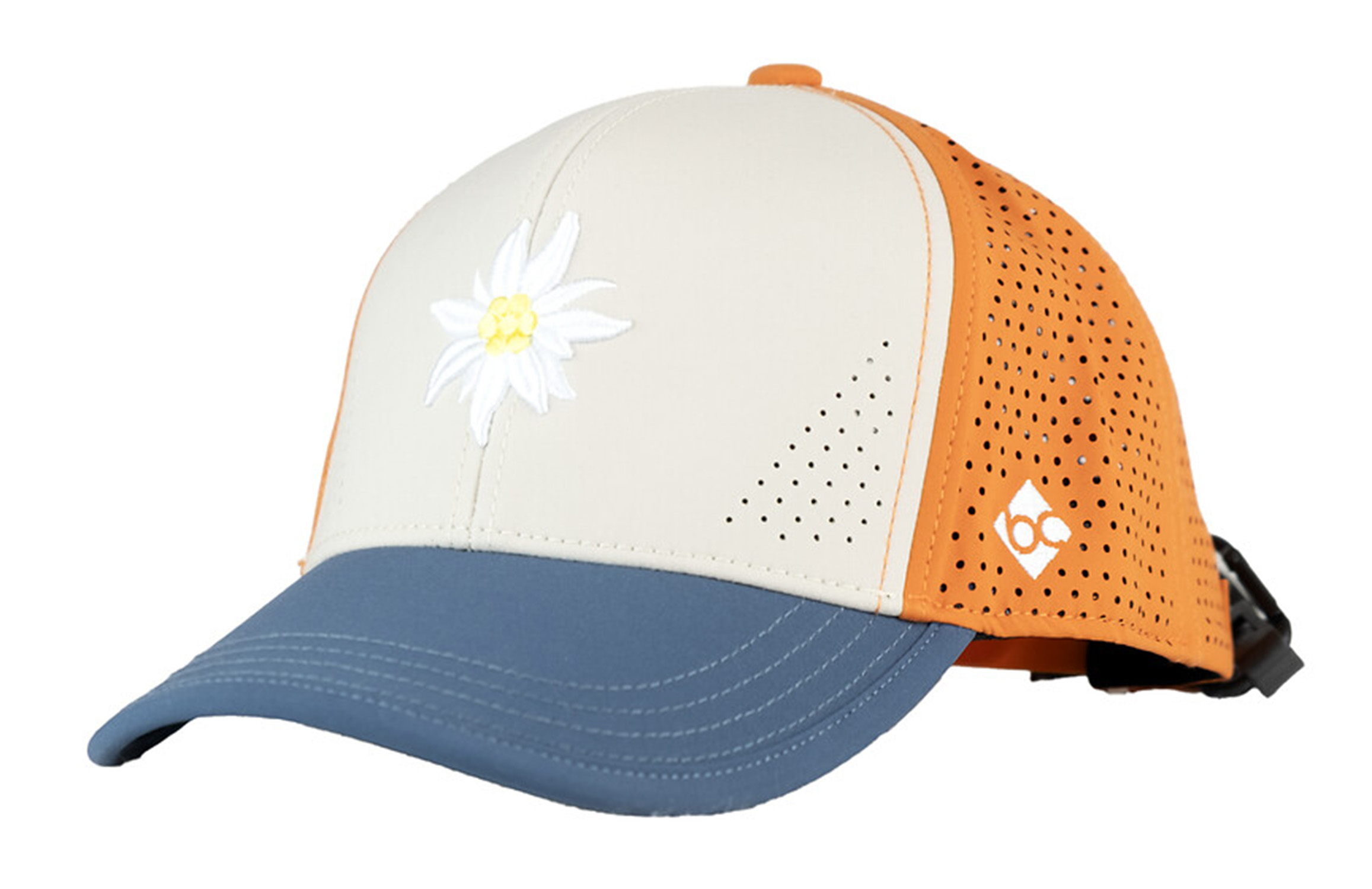 Bavarian Caps Edelweiß Outdoor V2 Curved Orange Blau 26200