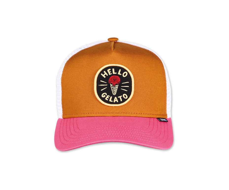 Djinns HFT Trucker Cap Food Gelato Brown Rose