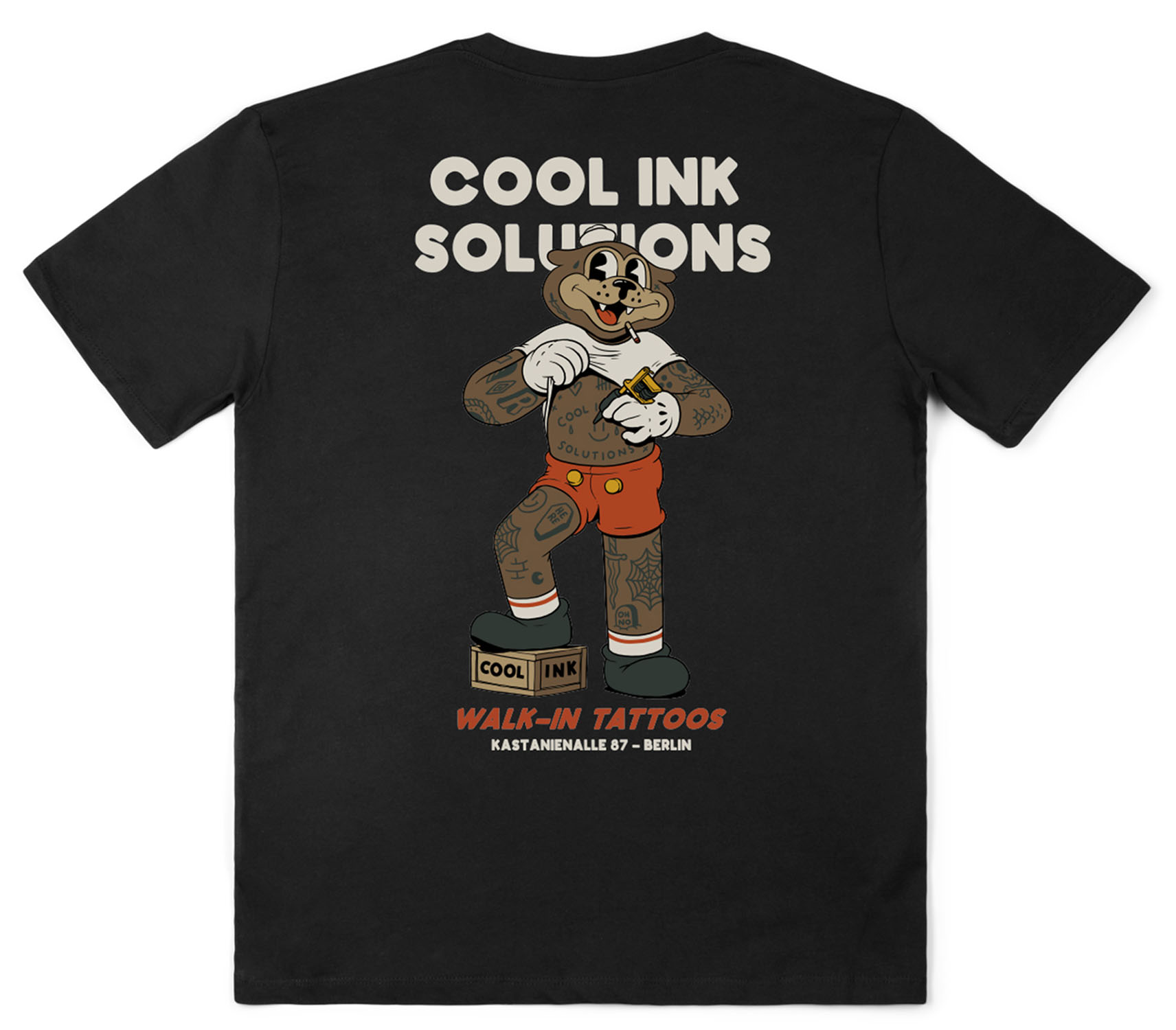 The Dudes Walking Tattoo T-Shirt Black 25212 The Dudes Walking Tattoo T-Shirt Black 25212