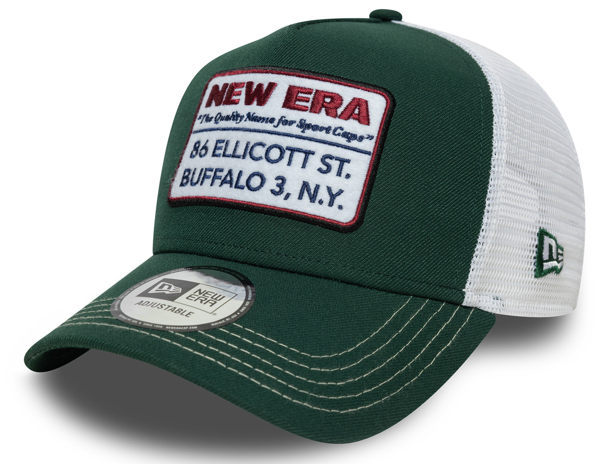New Era Vintage Trucker Cap Dark Green 25045