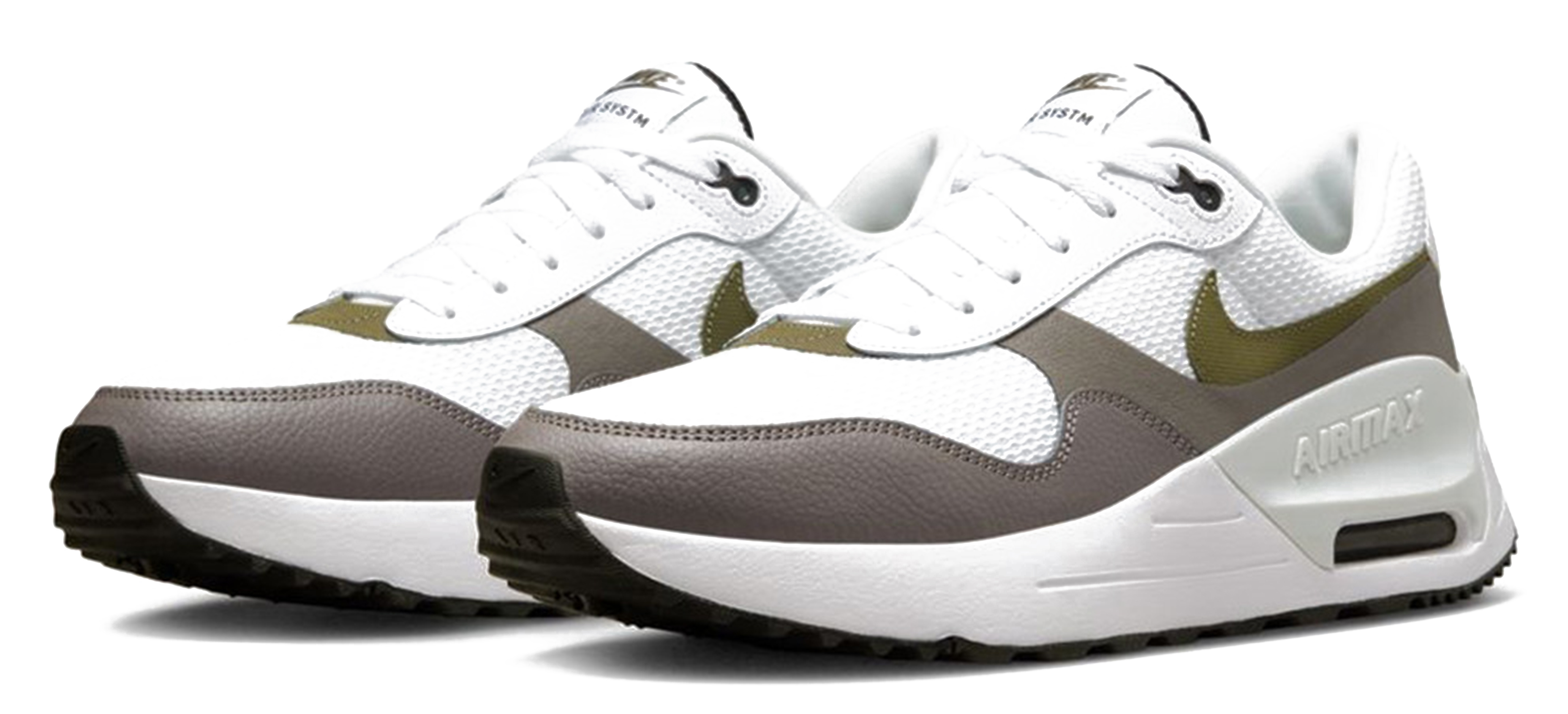 Nike Air Max Systm White Medium Olive Black