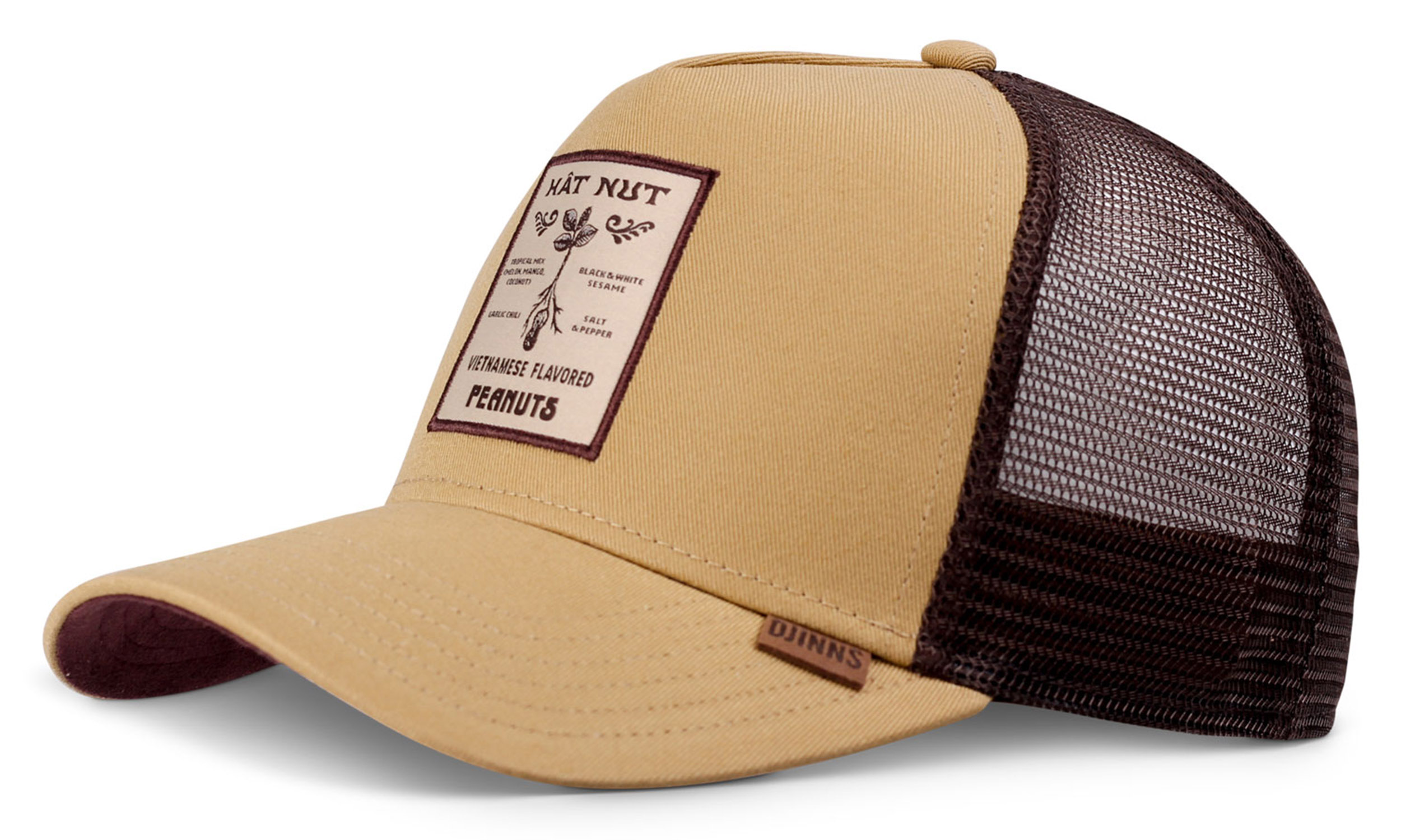 Djinns HFT Trucker Cap Hat Nut Peanut Brown 25411 Djinns HFT Trucker Cap Hat Nut Peanut Brown 25411