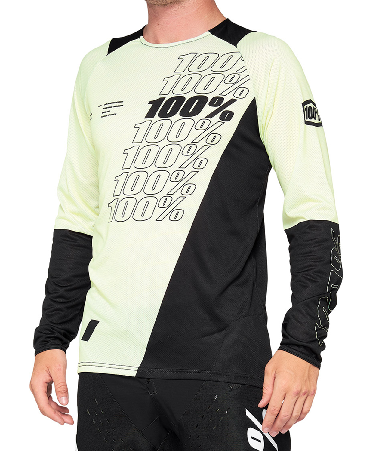 100% R-Core Bike Jersey Yellow Black 19477