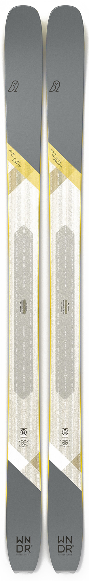 WNDR Alpine Vital 98 Camber Freeride Ski 24/25 25022
