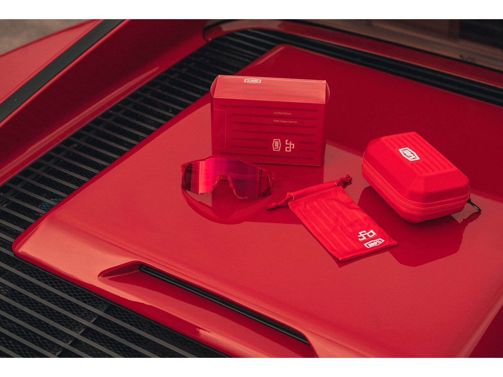 100% Speedcraft Peter Sagan LE Hiper Translucent Red Limited Edition