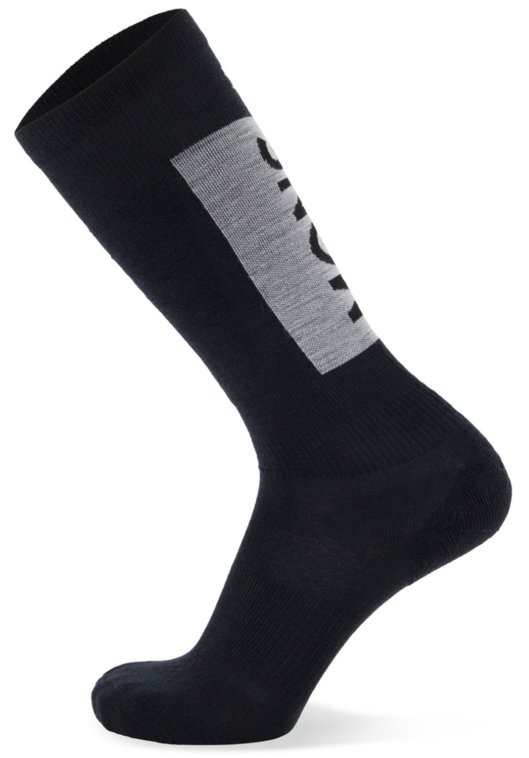 Mons Royale Atlas Merino Snow Socken Logo Black