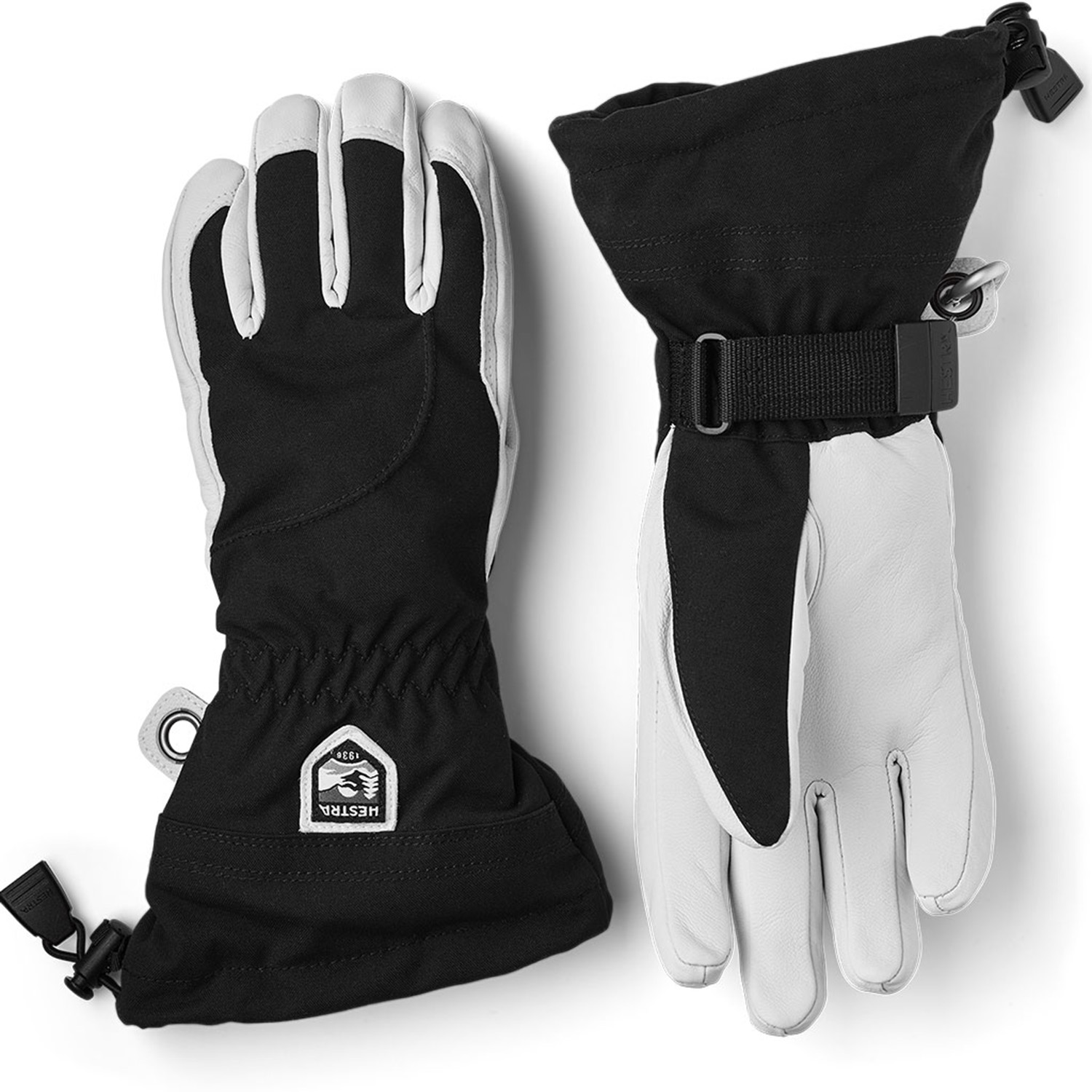 Hestra Heli Ski Damen 5 Finger Handschuh Black Offwhite 25/26 25021
