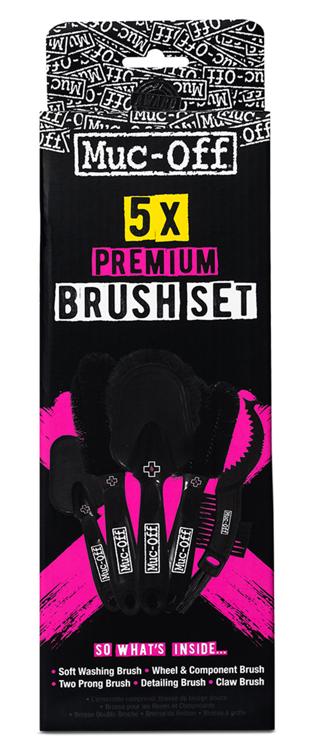 Muc-Off 5x Brush Set Reinigungsbürsten Black 23269